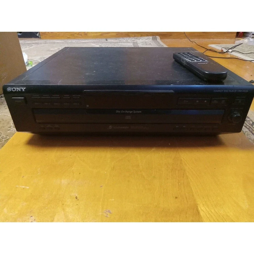 SONY CDP-CE315 5-Disc CD Changer Compact Disc Player Tested Fully Working